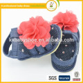 2015 zapatos del perwalk superior del paño de oxford del verano de la sandalia del bebé de la fábrica TPR de la fábrica TPR